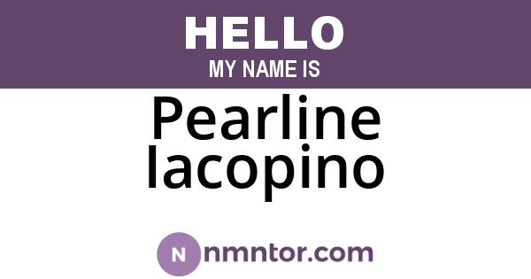 Pearline Iacopino