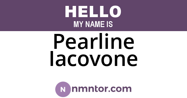 Pearline Iacovone