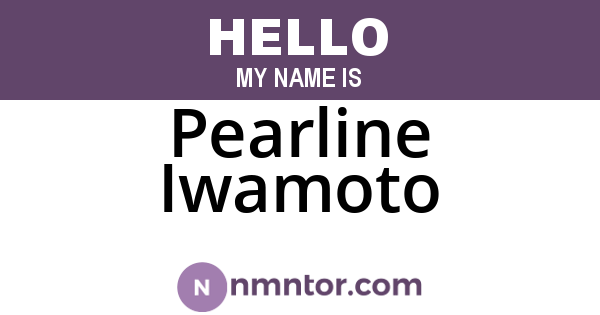 Pearline Iwamoto