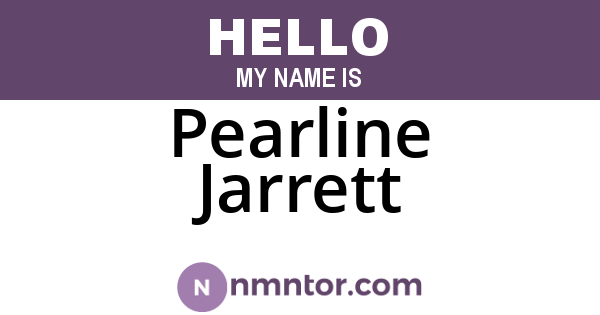 Pearline Jarrett