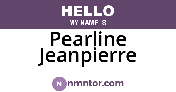 Pearline Jeanpierre