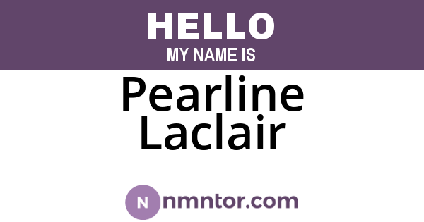 Pearline Laclair