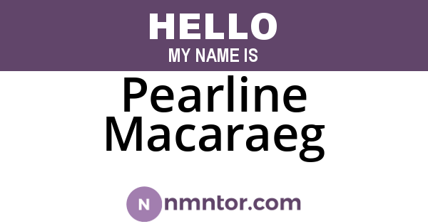 Pearline Macaraeg