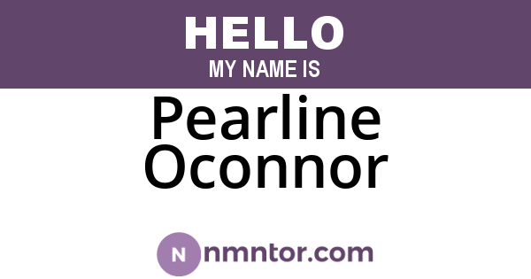 Pearline Oconnor