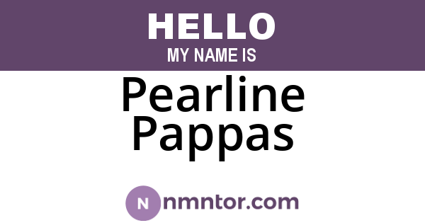 Pearline Pappas
