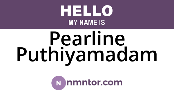 Pearline Puthiyamadam