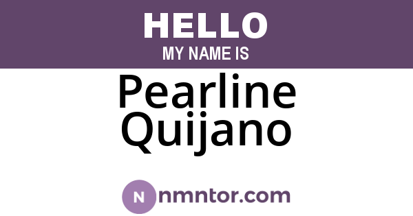 Pearline Quijano