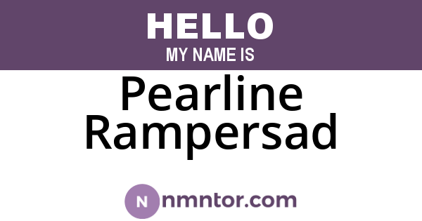 Pearline Rampersad