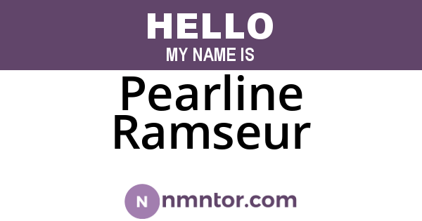 Pearline Ramseur