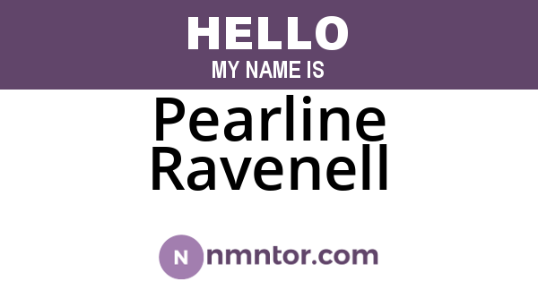 Pearline Ravenell