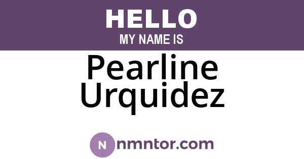 Pearline Urquidez