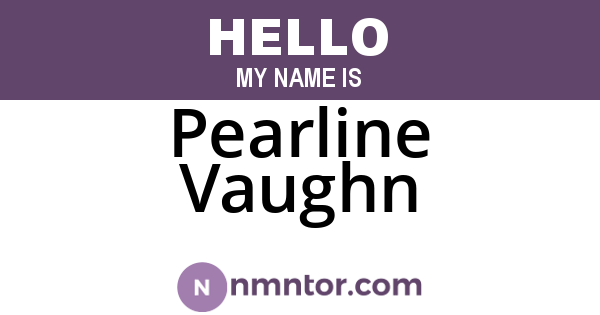 Pearline Vaughn