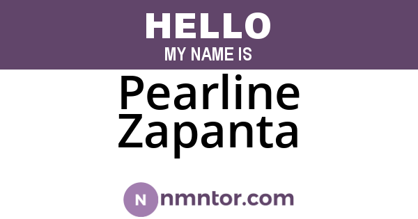 Pearline Zapanta