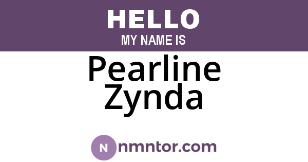Pearline Zynda
