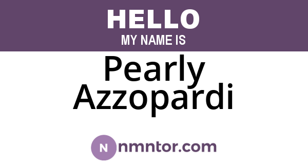 Pearly Azzopardi