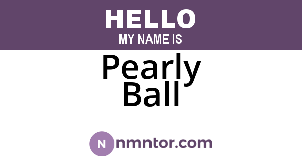 Pearly Ball