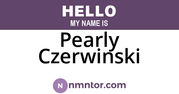 Pearly Czerwinski