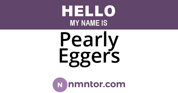 Pearly Eggers