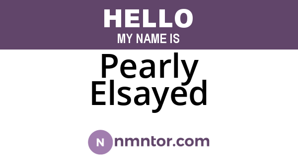 Pearly Elsayed