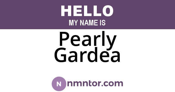 Pearly Gardea