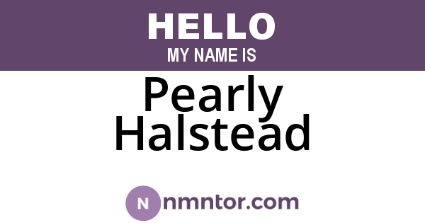 Pearly Halstead