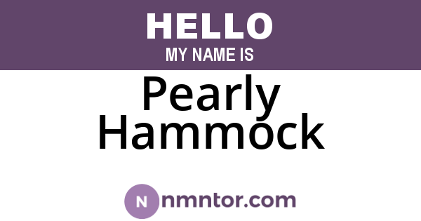 Pearly Hammock