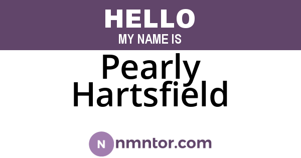 Pearly Hartsfield