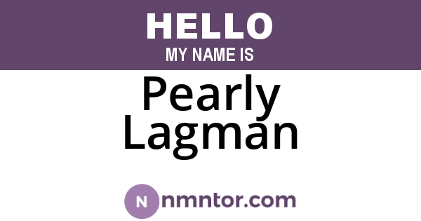Pearly Lagman