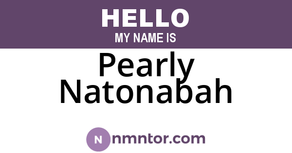 Pearly Natonabah