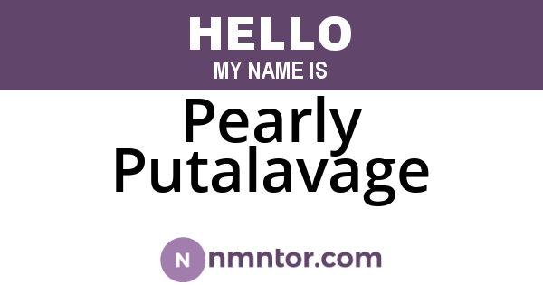 Pearly Putalavage