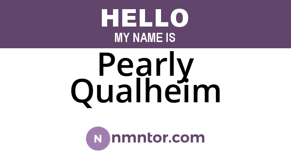 Pearly Qualheim