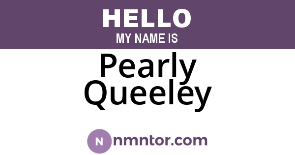 Pearly Queeley