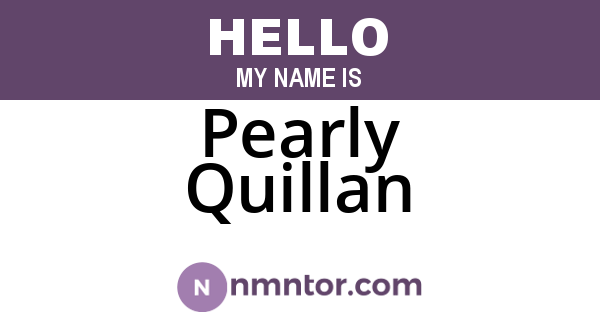 Pearly Quillan