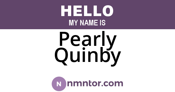 Pearly Quinby