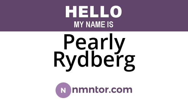 Pearly Rydberg