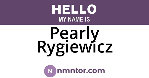 Pearly Rygiewicz