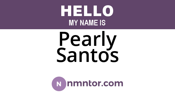 Pearly Santos