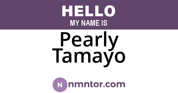 Pearly Tamayo