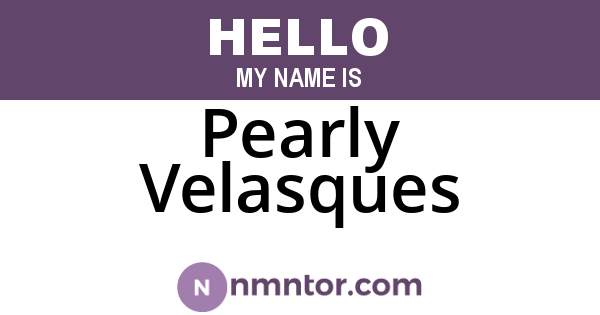 Pearly Velasques