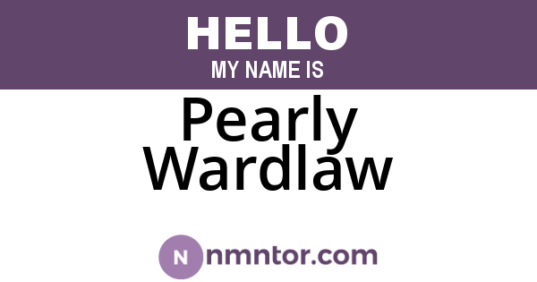 Pearly Wardlaw