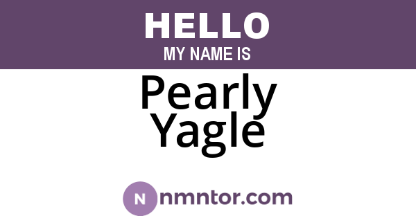Pearly Yagle