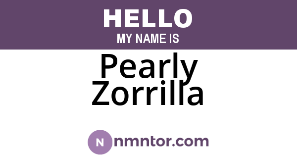 Pearly Zorrilla