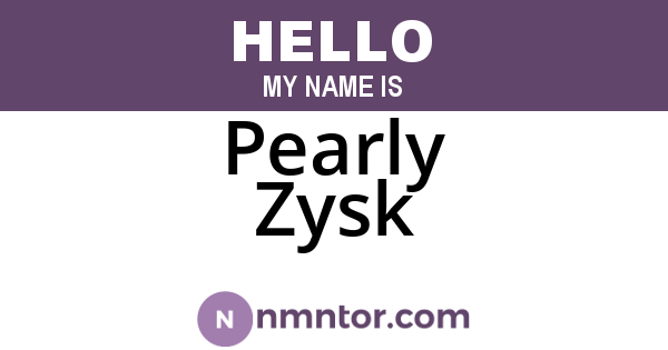 Pearly Zysk