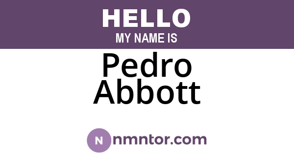 Pedro Abbott