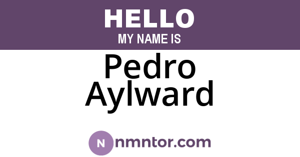Pedro Aylward