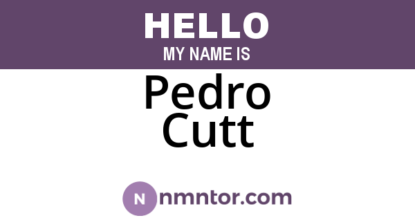 Pedro Cutt