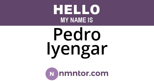 Pedro Iyengar