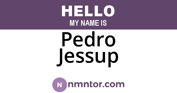 Pedro Jessup