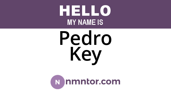 Pedro Key