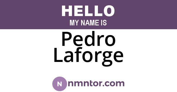 Pedro Laforge